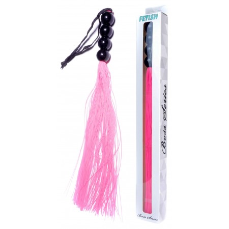 Силіконовий флогер ( длина 37 см ) Fetish Boss Series - Silicone Whip Pink 14