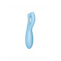Кліторальний смарт вібратор Satisfyer Threesome 4 Blue з трьома пальчиками