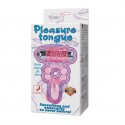 Эрекционное кольцо с вибрацией  Pleasure Tongue Ring