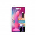 Фалоімітатор, що світиться в темряві, ADDICTION Rave 8″, Glow in the Dark Dildo Pink Purple, 20,3 см