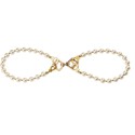 Жемчужный ошейник с поводком и наручниками LOCKINK Pearl Bondage & Restraint Set