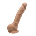 Фаллоимитатор SilexD Tomas Caramel (MODEL 1 размер 9in), двухслойный, силикон+Silexpan, диаметр 4,9см