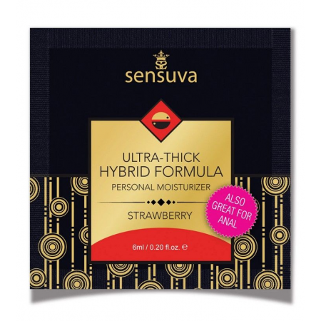 Пробник Sensuva - Ultra-Thick Hybrid Formula Strawberry, 6 мл