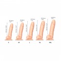 Реалистичный фаллоимитатор Strap-On-Me Sliding Skin Realistic Dildo Vanille - XL, 19,8 см