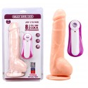 Реалистичный вибратор на присоске GHISA JEFF STRYKER 8.9" Vibrating Dildo - Flesh