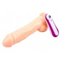 Реалистичный вибратор на присоске GHISA JEFF STRYKER 8.9" Vibrating Dildo - Flesh