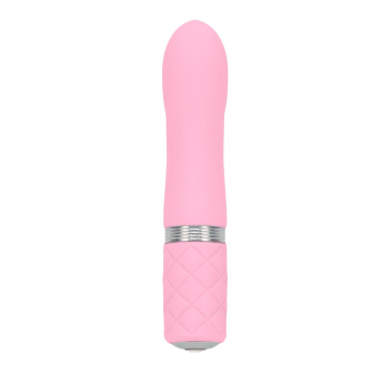 Розкішний вібратор PILLOW TALK - Flirty Pink з кристалом Сваровські, гнучка голівка