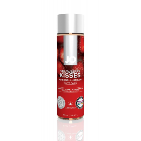 Смазка на водной основе System JO H2O - Strawberry Kiss без сахара, растительный глицерин, 120 мл