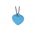 Мінівібратор «Сердечко» FairyGasm PleasureStone blue, 9 режимів, на шнурку