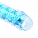Вагинальный вибратор XESE Cristal Blue, длина 17,5 см, диаметр 3,5 см