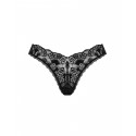 Кружевные стринги Obsessive Donna Dream thong M/L Black, низкая посадка