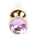 Анальний затор Boss Series - Jewellery Gold BUTT PLUG Rose