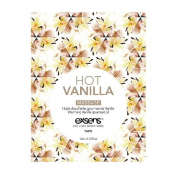 Пробник массажного масла EXSENS Hot Vanilla, 3мл