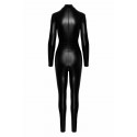 Комбинезон Noir Handmade F319 Caged wetlook catsuit with zippers and ring - M