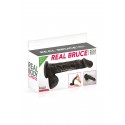 Фаллоимитатор на присоске Real Body - Real Bruce Black, TPE, диаметр 4,2 см
