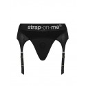 Трусы для страпона с подвязками для чулок Strap-On-Me REBEL HARNESS - XS