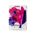 Анальні кульки Alive Triball Pink, силікон макс. діаметр 2 см
