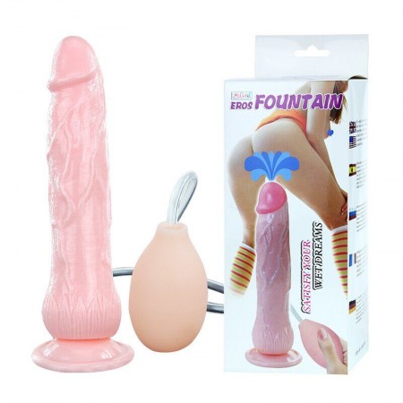 Фаллоимимтатор с функцией семяизвержения Eros Fountain, 20 см