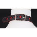 Ошейник с поводком COLLAR HEART Black and Red
