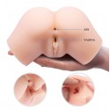 Мастурбатор с двойной вибрацией и двумя входами Crazy Bull - Samantha Dual Vagina and Anal