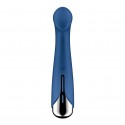 Вибратор с ротацией Satisfyer Spinning G-Spot 1 Blue, плоская площадка для стимуляции точки G