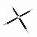 Крестовина из натуральной кожи Art of Sex - 4 Way Connector, Черный