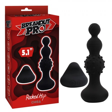 Анальный плаг с вибрацией CHISA Breakout Pro - Rocked Hip, Black