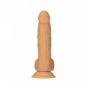 Фаллоимитатор ADDICTION Dual Density Silicone Dildo Caramel 8`, присоска, диаметр 4,3 см, вибропуля