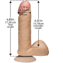 Фаллоимитатор Doc Johnson The Realistic Cock, 17.3 см
