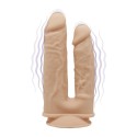 Фаллоимитатор двойной с вибрацией SilexD Double Gusto Flesh Motor (Model 1 size 8 & 7), двухслойны