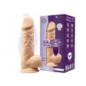 Фаллоимитатор с вибрацией SilexD Norman Vibro Flesh, длина 21.5 см, диаметр 5 см