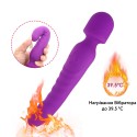 Вибратор-массажер Heatrix с подогревом, 7 скоростей, двухсторонняя вибрация, розовый, 23 см