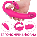 Вибратор Kaelynn с подогревом и вращающейся головкой, 10 режимов, розовый, 19 см