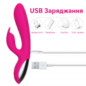 Вибратор-кролик Your Secret с усиками, 10 частот вибраций, черный, 22.5 см