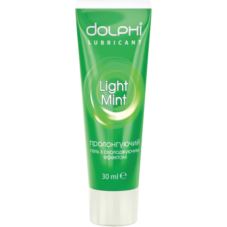 Лубрикант Dolphi Light Mint з пролонгуючим ефектом, 30 мл