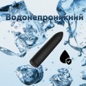 Міні вібратор, віброкуля Wooonder на акумуляторі - 10 режимів вібрації, чорна, 9 см