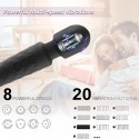 Вибромассажер Magic AV с 20 вибрациями и 8 скоростями, розовый, 20 см