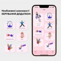 Смарт-віброяйце преміум OnQ Mary App з керуванням через телефон, 9 режимів, фіолетове, діаметр 3.4 см