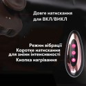 Вібратор телескопічний Looxzvve з підігрівом та рухом вгору-вниз на 3 см, 10 режимів, тілесний, 22 см