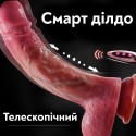Вибратор телескопический MAU с подогревом, вверх-вниз +3 см, 10 режимов, 22 см