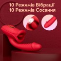 Вибратор-фаллоимитатор BELSITO, 5 импульсных режимов, 10 режимов вибрации и 7 режимов толчка