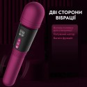 Вібратор-масажер з підігрівом Boost, 12 швидкостей, двостороння вібрація, пурпуровий, 23 см