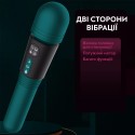 Вібратор-масажер з підігрівом Boost, 12 швидкостей, двостороння вібрація, зелений, 23 см