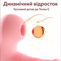 Вібратор Mini Milly для точки G та клітора, 10 режимів смоктання та 10 режимів вібрації, червоний, 14 см