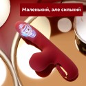 Вібратор Mini Milly для точки G та клітора, 10 режимів смоктання та 10 режимів вібрації, червоний, 14 см