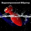Анальная вибро-пробка Rose Butt на пульте с золотой розой, 10 режимов, красный, диаметр 3.5 см