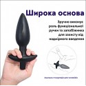Анальна вібропробка Teazer Black, глибина входу 10 см
