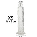 Прозрачный фаллоимитатор Vertical Dong XS - 16 см, присоска, диаметр 30 мм